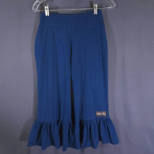 Matilda Jane Big Ruffle Cropped Pants Size Small Feminine Boho Cottagecore‎